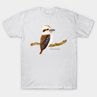 Kookaburra Bird Realistic Illustration T-Shirt